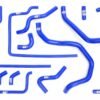 RCM / SAMCO P1 Blue Silicone Hose Collection