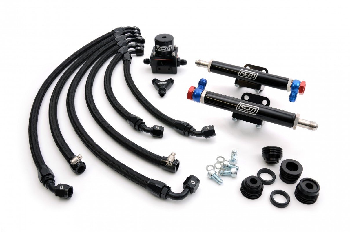 RCM V5/6 TOP FEED FUEL RAIL CONVERSION KIT / ROTATED TURBO - Image 2