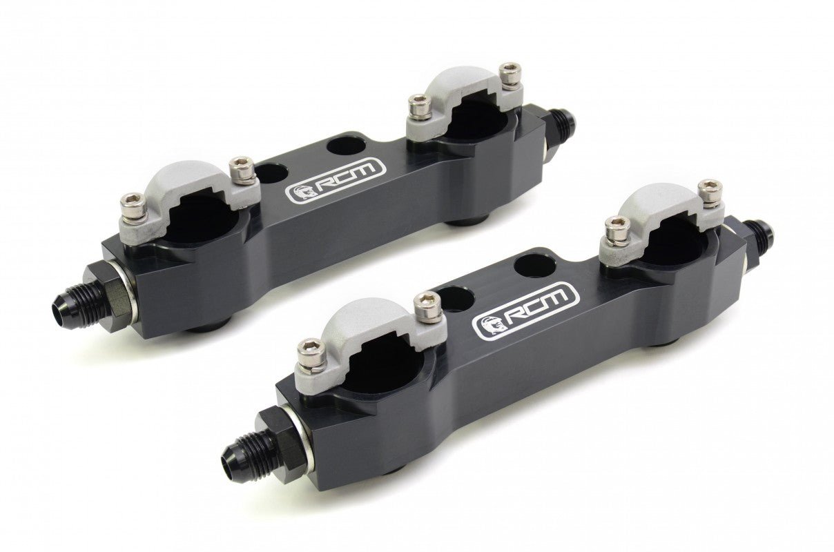 RCM Side Feed Parallel Billet Fuel Rail Pair V5 - V6 - Image 2
