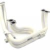 RCM White Ceramic Coated Twin Scroll Stainless Steel Tubular Exhaust Manifold