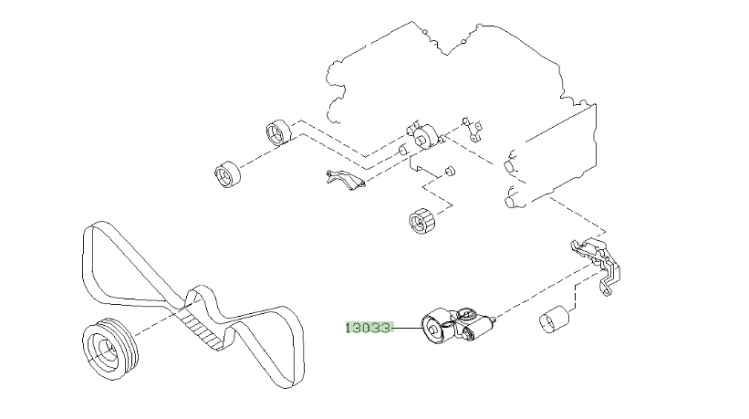 Genuine Subaru Timing Belt Tensioner 2015+ - Image 3