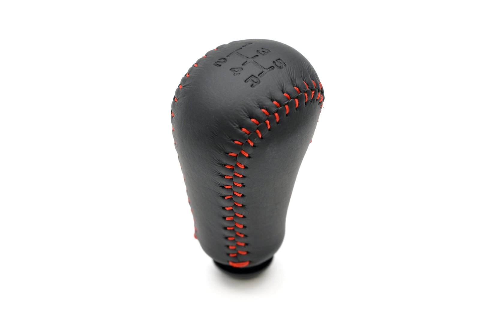 STI 5 Speed Leather Red Stitched Gear Knob