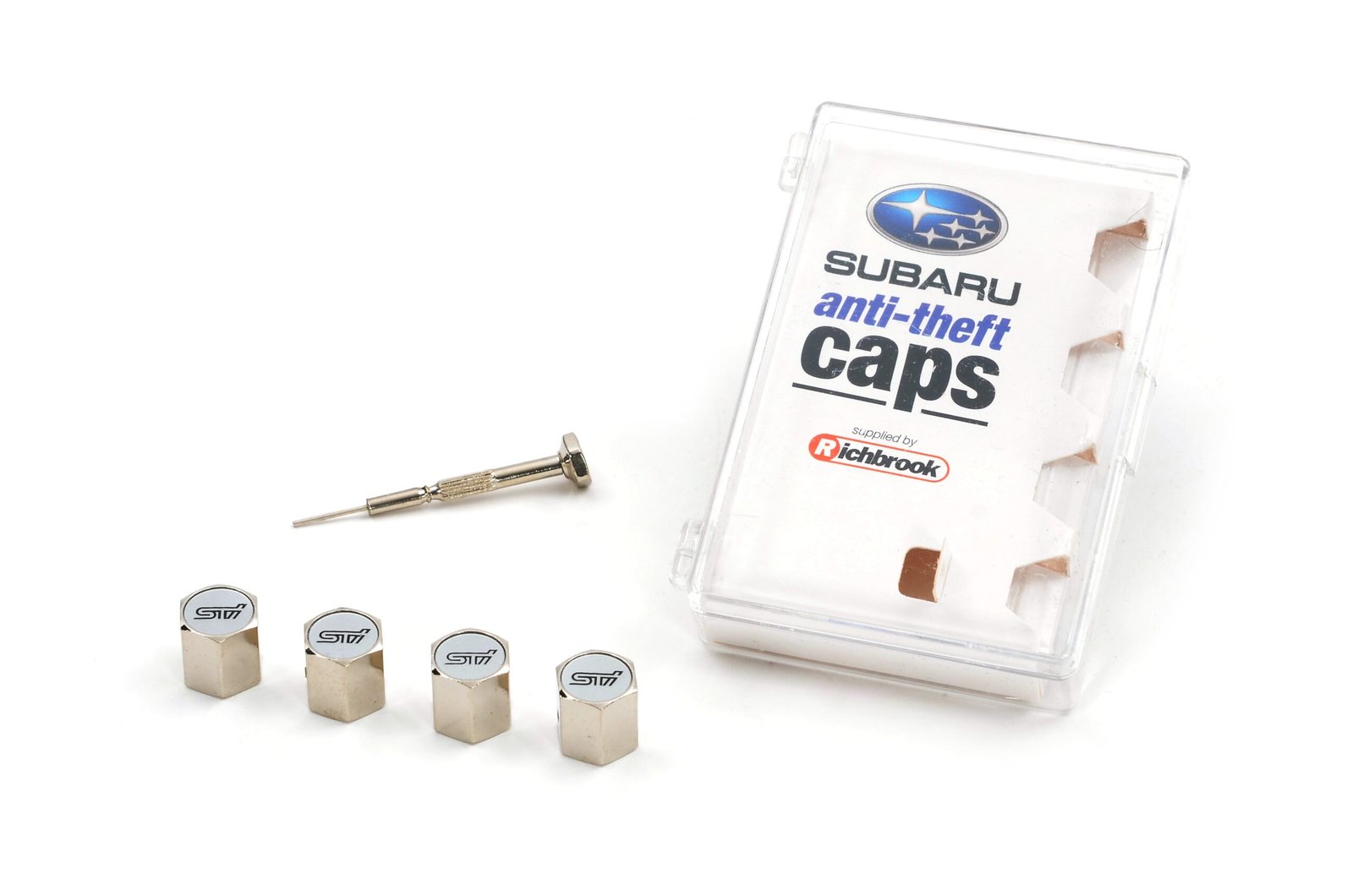 Subaru "STI" Anti Theft Valve Caps - Image 2