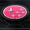 Subaru STI Pink Stars Front Grille Badge - GC8