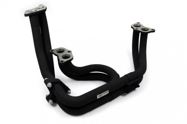 RCM Black Ceramic Coated Twin Scroll Stainless Steel Tubular Exhaust Manifold - Image 2